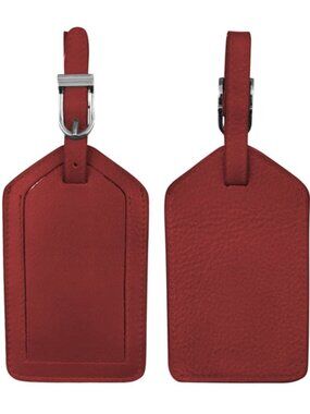 Leather Luggage Tag | Red